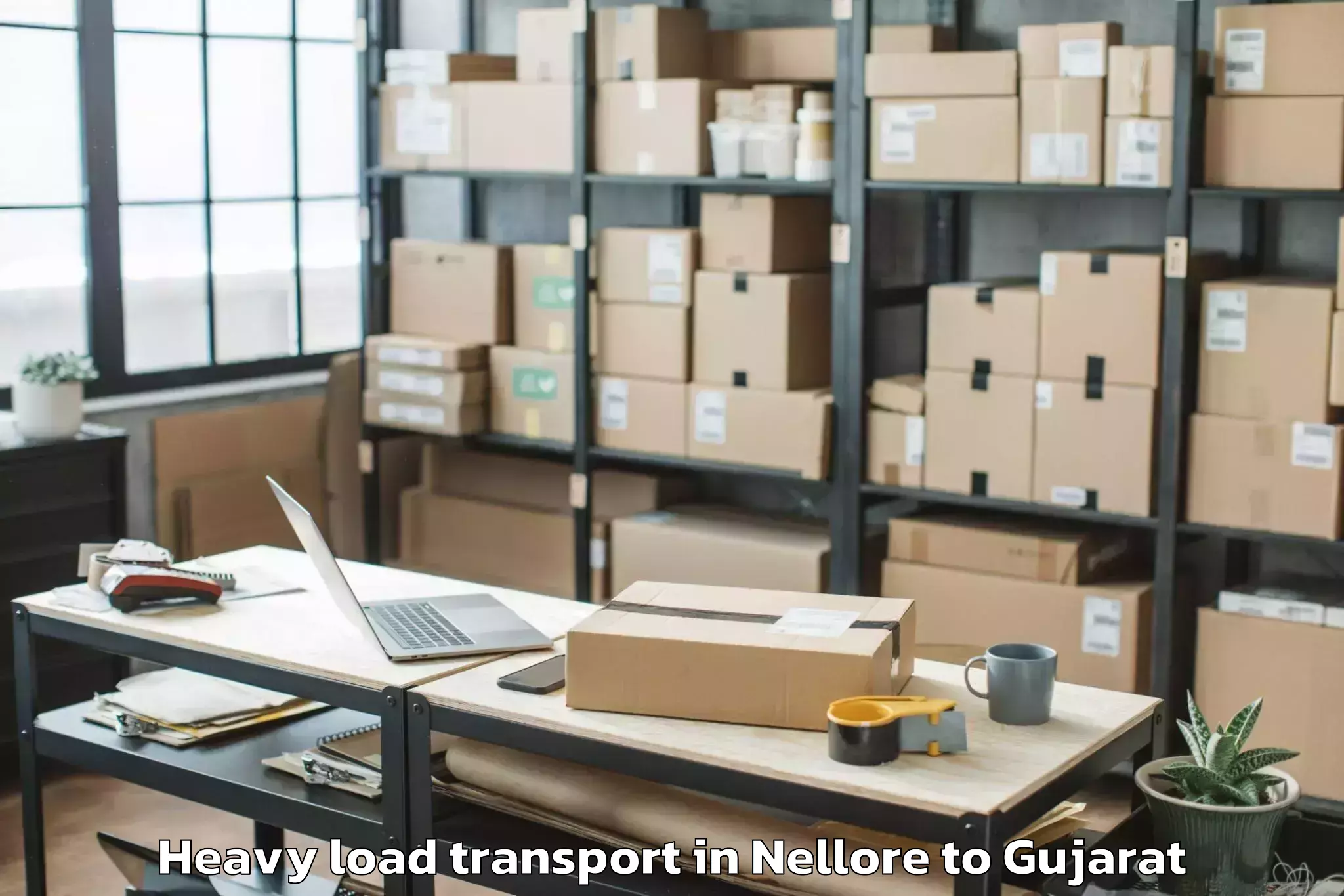 Quality Nellore to Ahmedabad Airport Amd Heavy Load Transport